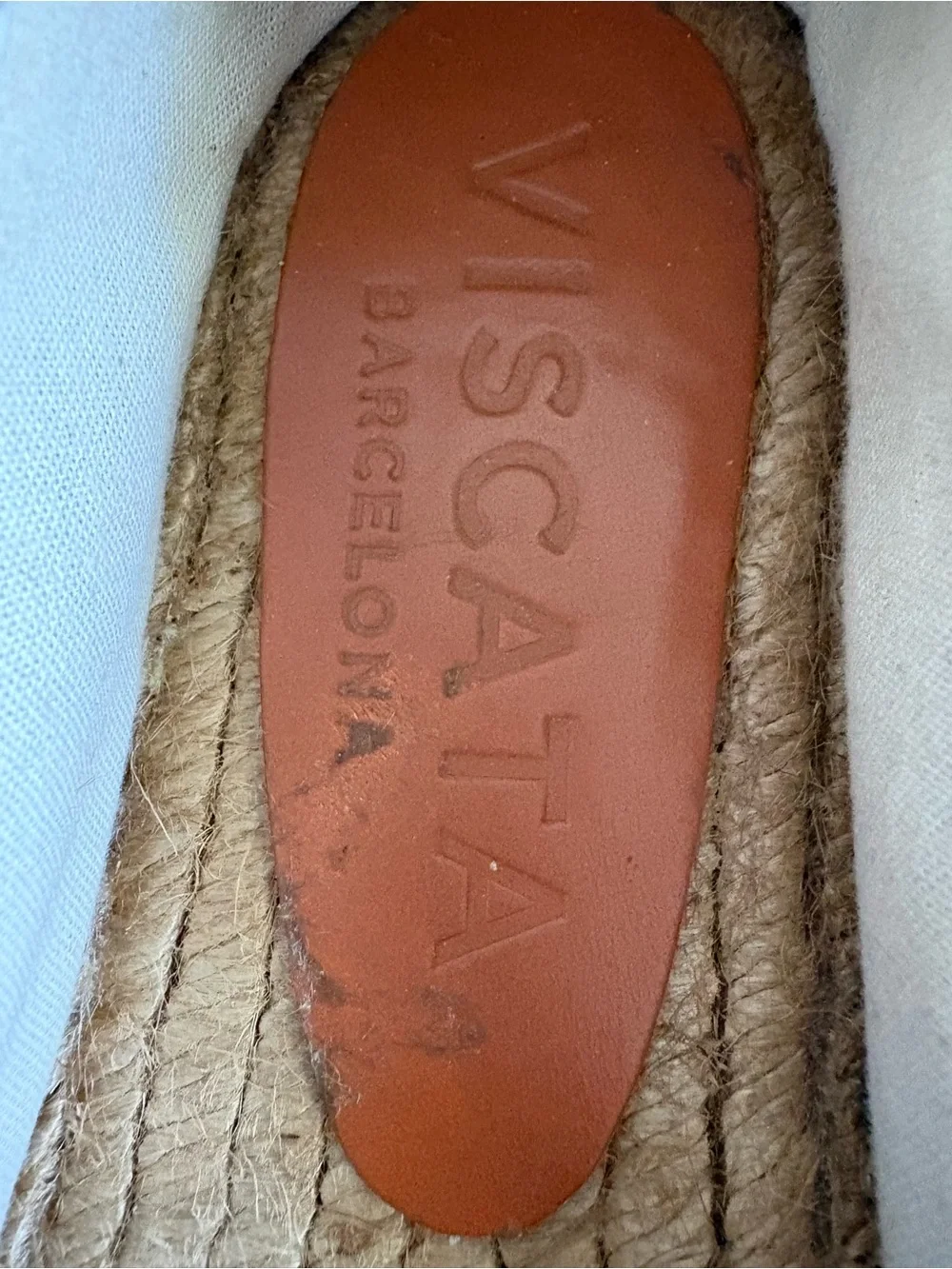 Viscata Barceloneta Women’s Canvas Espadrille Flats Navy Blue Slip-On Size 41-10